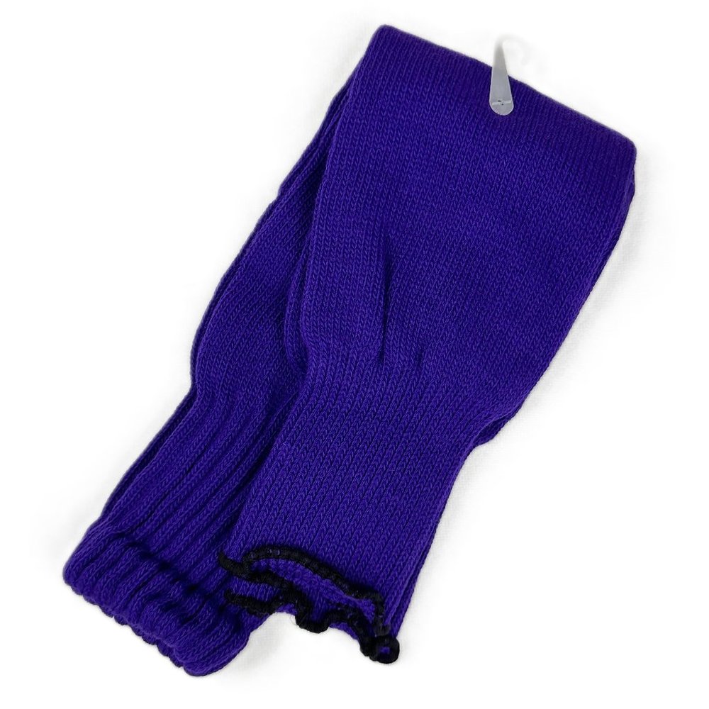Women’s Cozy Purple Leg Warmers, Large